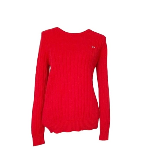 Vineyard Vines Red Long Sleeve Sweater Size Medium - Picture 1 of 6